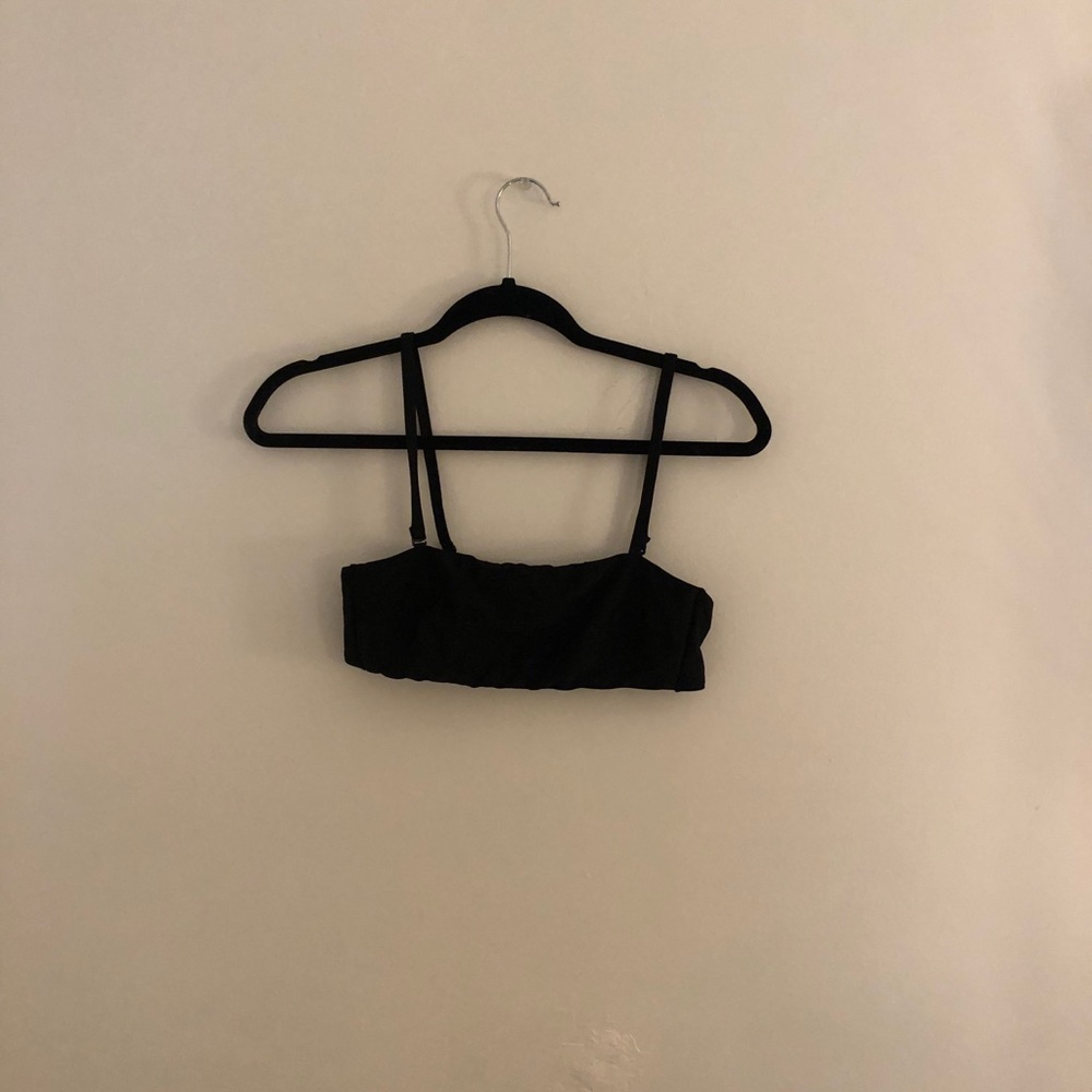 Aerie black bandeau swim top